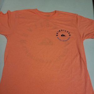 QUIKSILVER ORANGE NEON MENS SHIRT